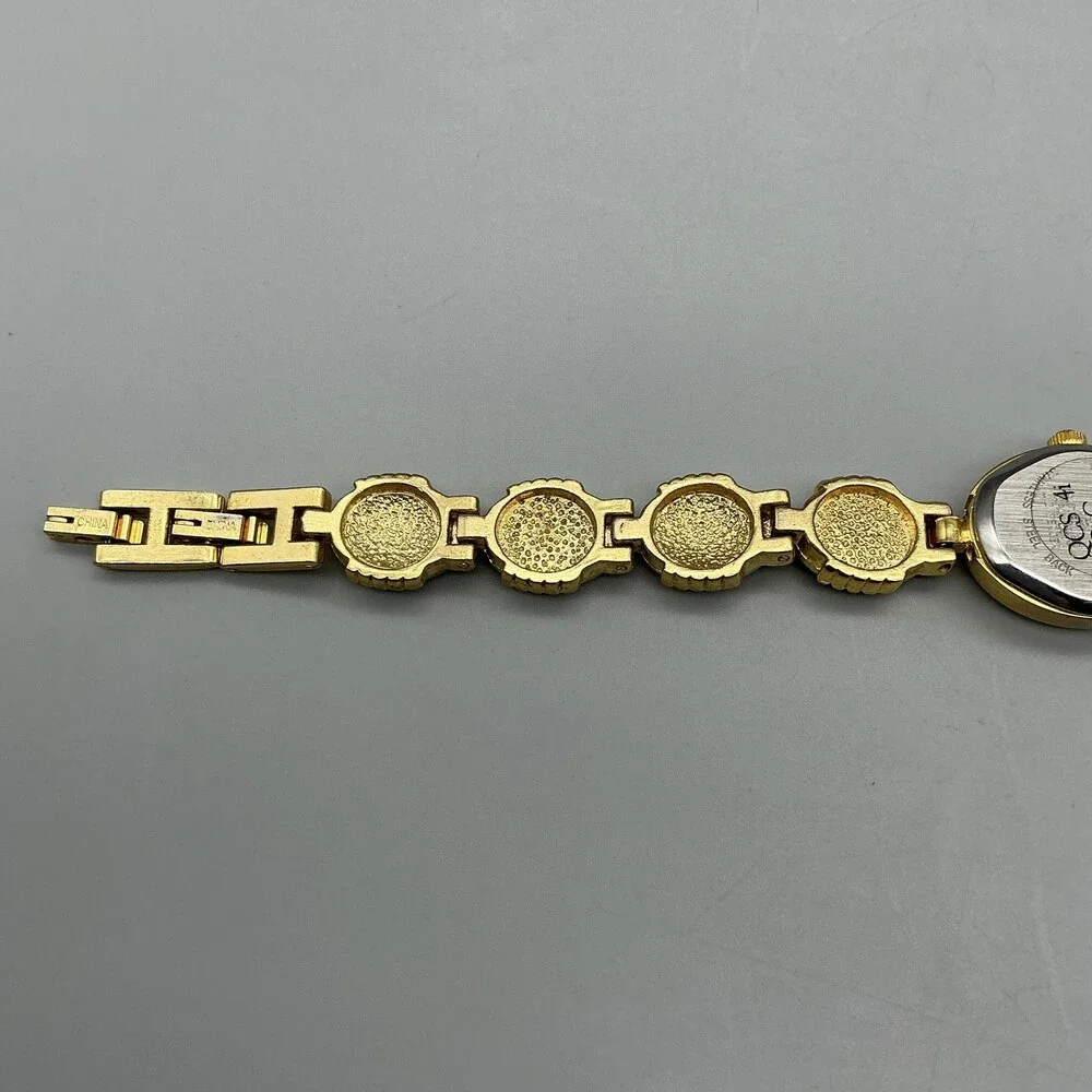 Vintage Vanity Fair Womens Watch 16mm Abalone Scarab Band New Battery 7.25